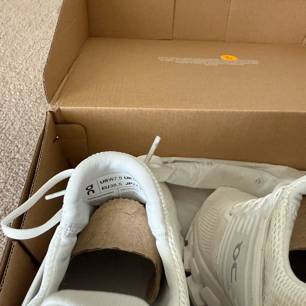 OnCloud Cloudswift 3 AD Undyed White Athletic Shoes Size US Women’s 7.5 - Picture 6 of 8